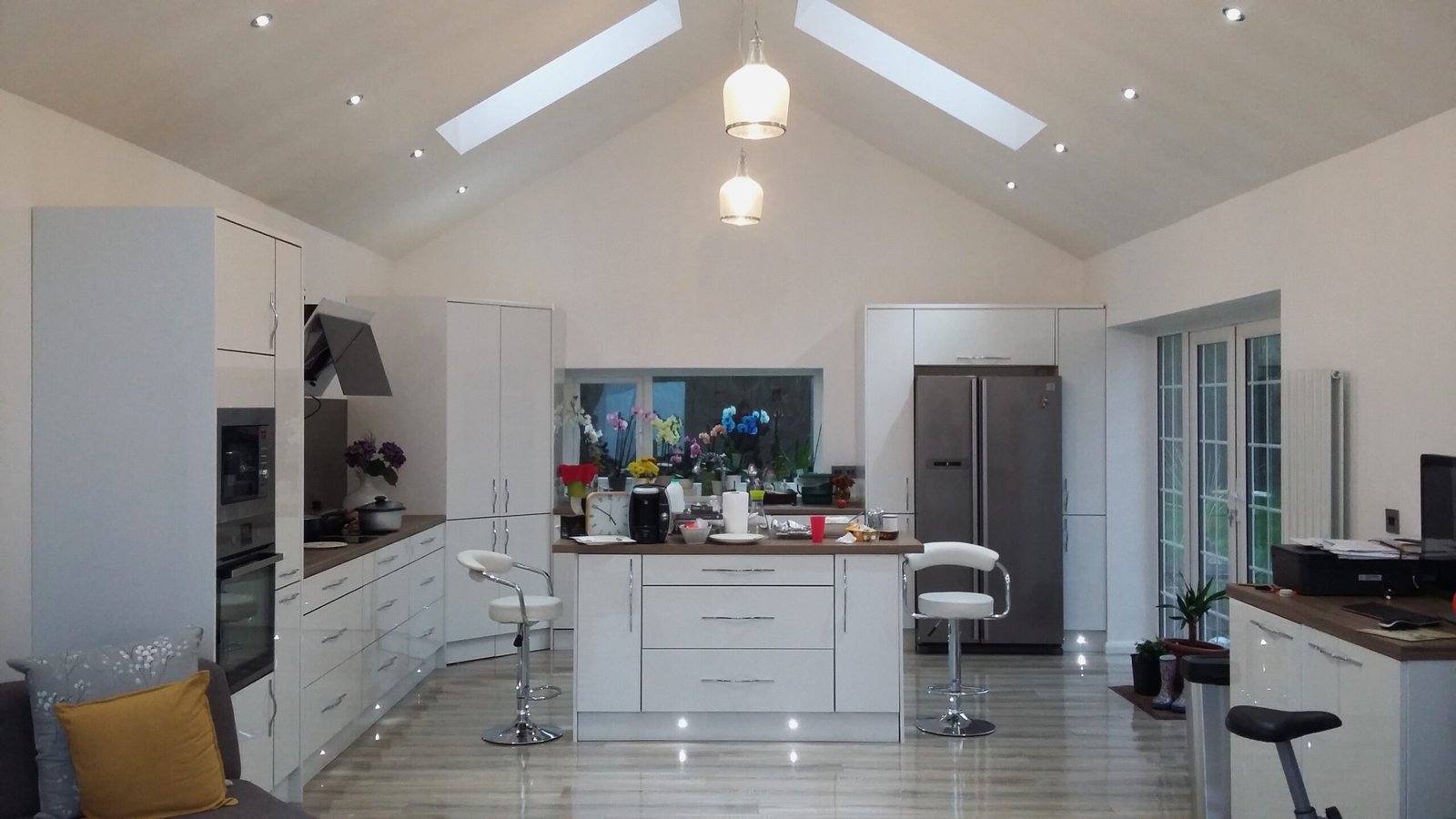 Designing Your Dream Kitchen - Modern White Kitchen in new extension designed by SEAGREY Design